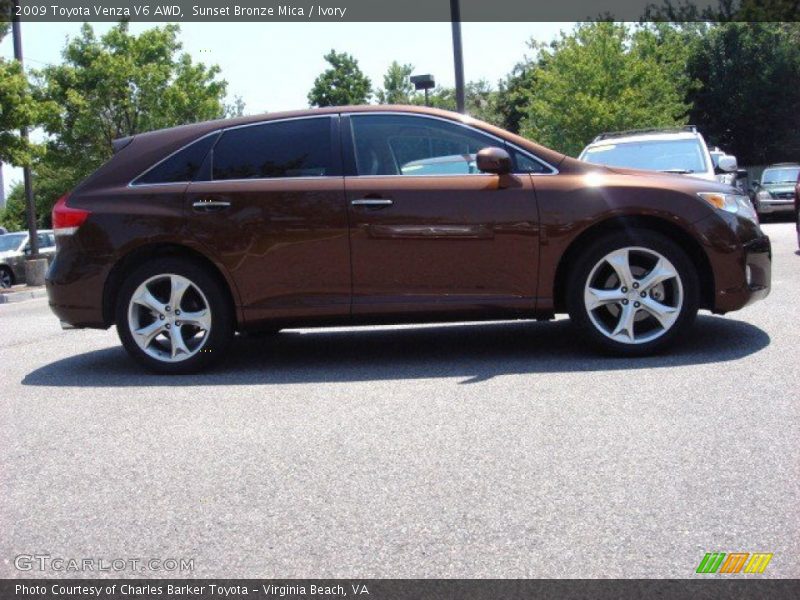 Sunset Bronze Mica / Ivory 2009 Toyota Venza V6 AWD
