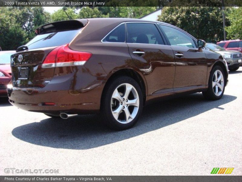 Sunset Bronze Mica / Ivory 2009 Toyota Venza V6 AWD