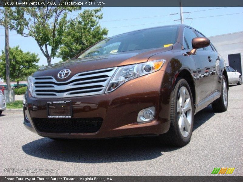 Sunset Bronze Mica / Ivory 2009 Toyota Venza V6 AWD