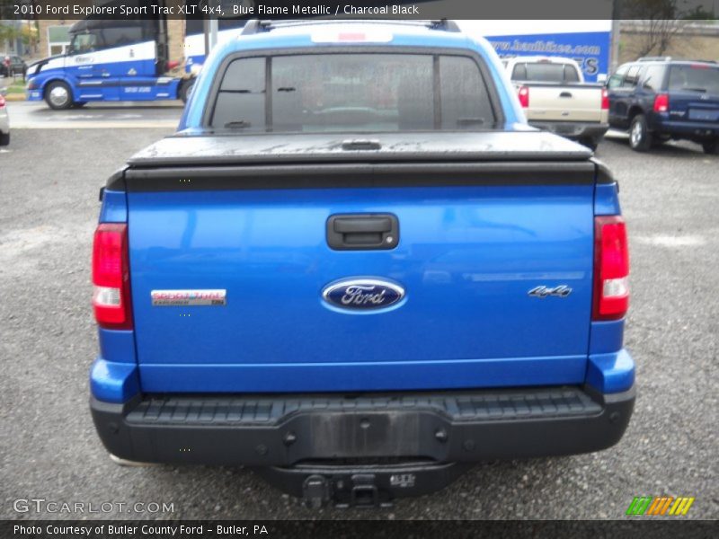 Blue Flame Metallic / Charcoal Black 2010 Ford Explorer Sport Trac XLT 4x4
