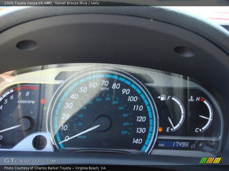 Sunset Bronze Mica / Ivory 2009 Toyota Venza V6 AWD
