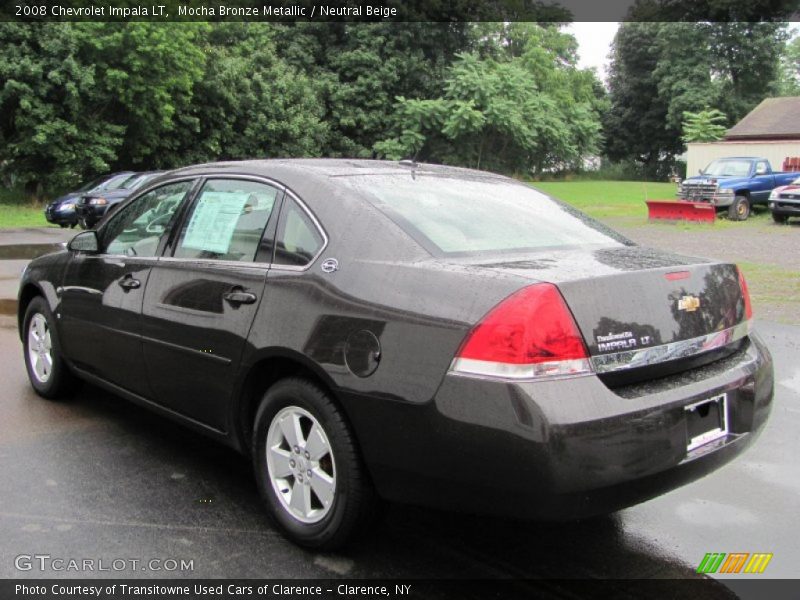 Mocha Bronze Metallic / Neutral Beige 2008 Chevrolet Impala LT