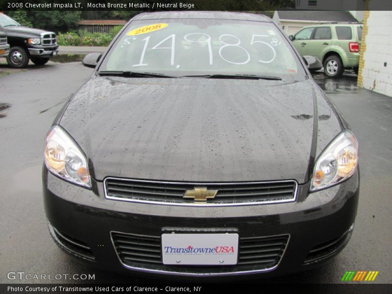 Mocha Bronze Metallic / Neutral Beige 2008 Chevrolet Impala LT