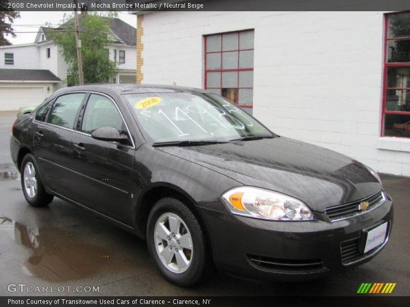 Mocha Bronze Metallic / Neutral Beige 2008 Chevrolet Impala LT