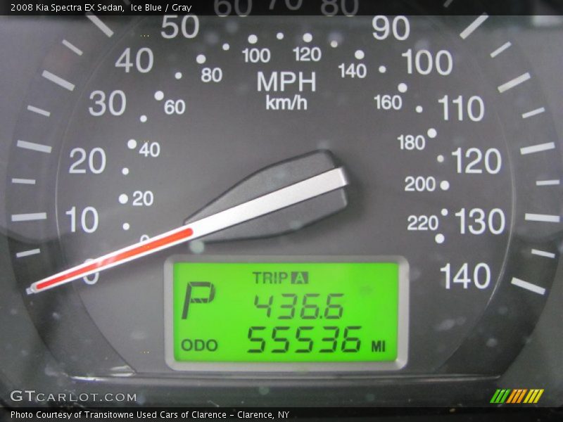 Ice Blue / Gray 2008 Kia Spectra EX Sedan