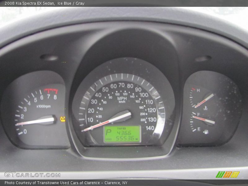 Ice Blue / Gray 2008 Kia Spectra EX Sedan