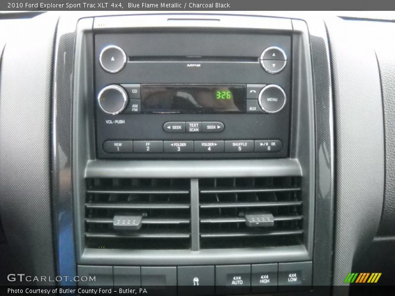 Controls of 2010 Explorer Sport Trac XLT 4x4