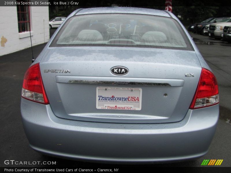 Ice Blue / Gray 2008 Kia Spectra EX Sedan