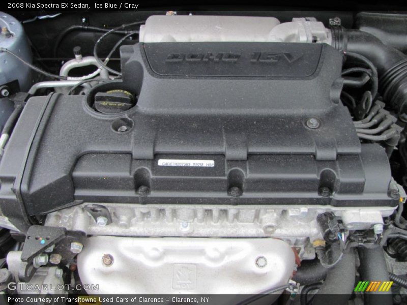 Ice Blue / Gray 2008 Kia Spectra EX Sedan