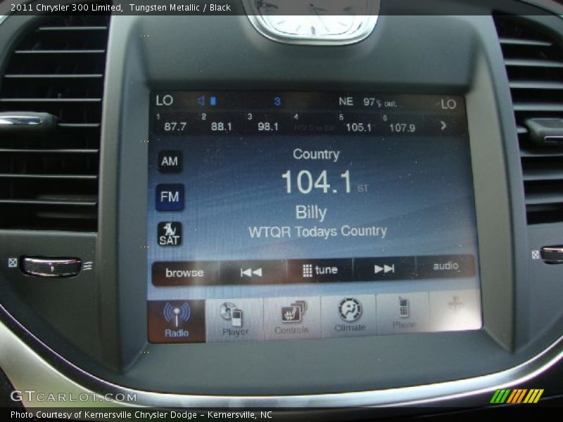 Tungsten Metallic / Black 2011 Chrysler 300 Limited