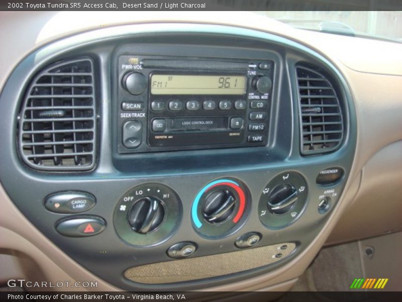 Controls of 2002 Tundra SR5 Access Cab