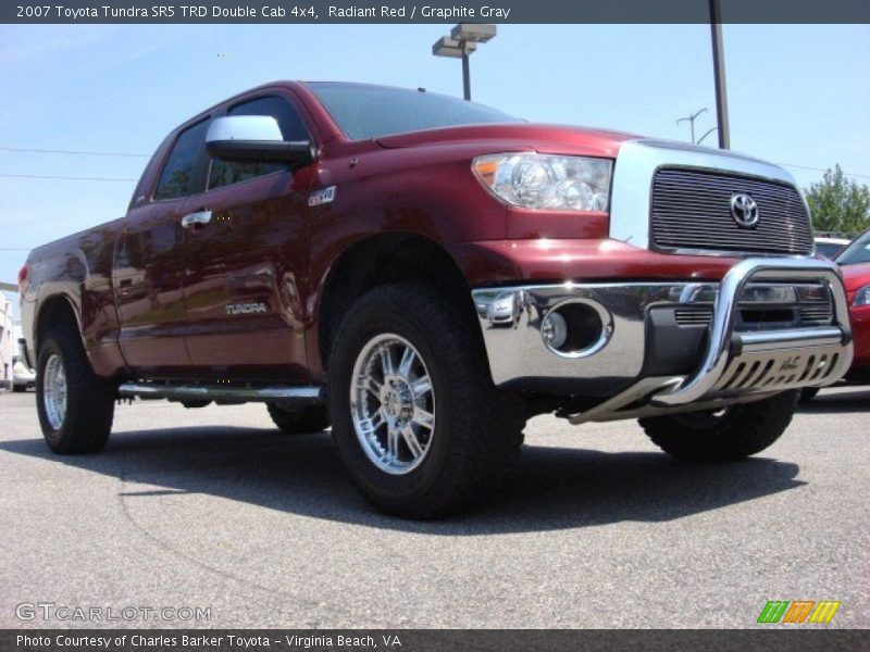 Radiant Red / Graphite Gray 2007 Toyota Tundra SR5 TRD Double Cab 4x4