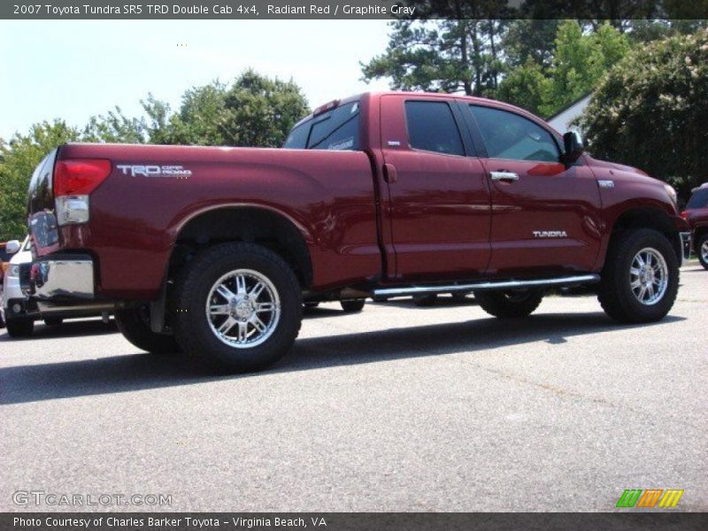 Radiant Red / Graphite Gray 2007 Toyota Tundra SR5 TRD Double Cab 4x4