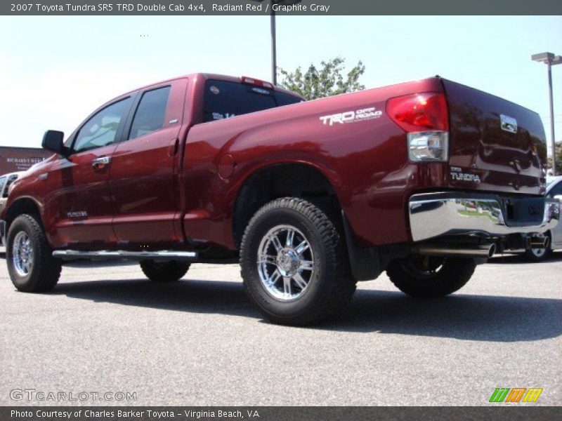 Radiant Red / Graphite Gray 2007 Toyota Tundra SR5 TRD Double Cab 4x4