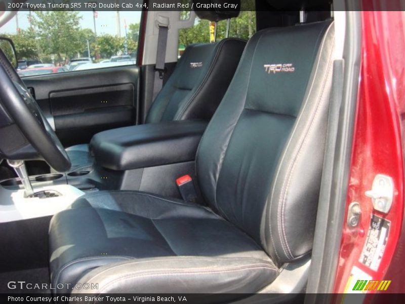 Radiant Red / Graphite Gray 2007 Toyota Tundra SR5 TRD Double Cab 4x4