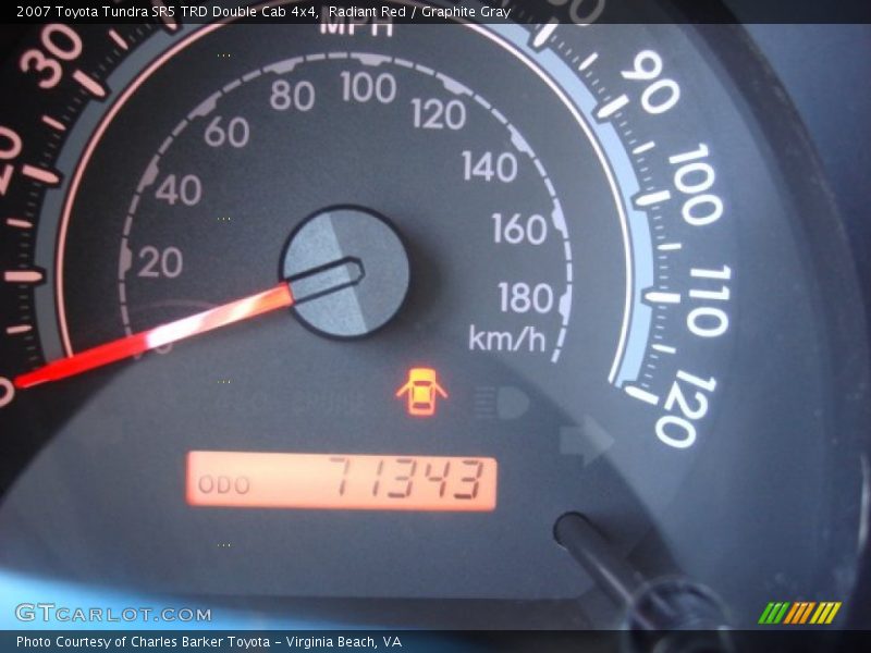 Radiant Red / Graphite Gray 2007 Toyota Tundra SR5 TRD Double Cab 4x4