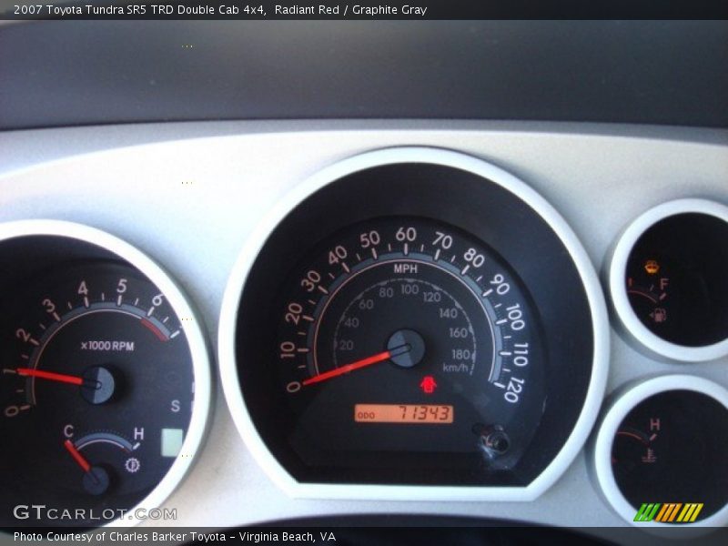 Radiant Red / Graphite Gray 2007 Toyota Tundra SR5 TRD Double Cab 4x4