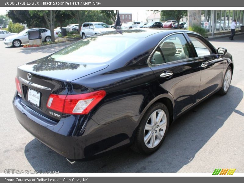 Black Sapphire Pearl / Light Gray 2008 Lexus ES 350