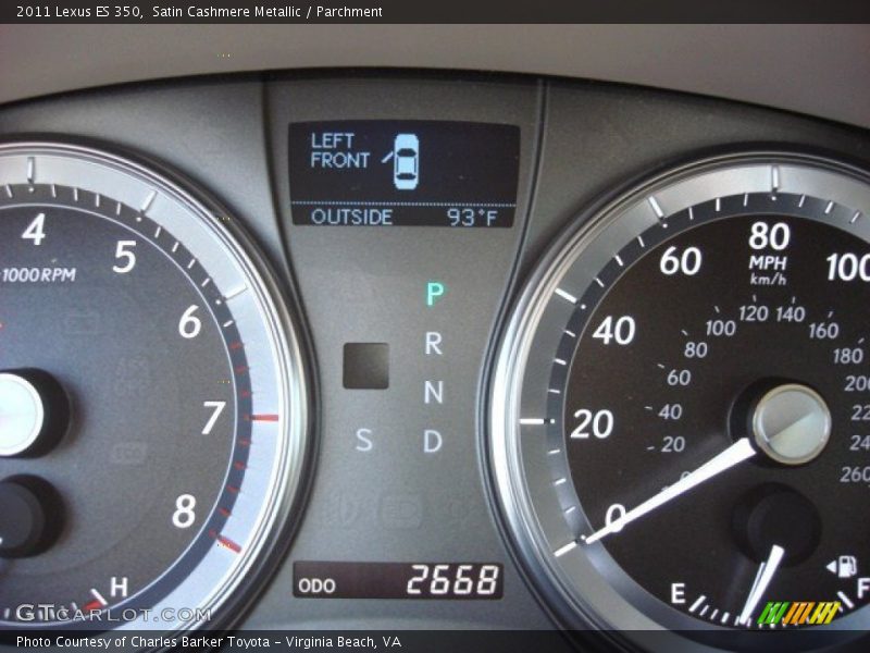 Satin Cashmere Metallic / Parchment 2011 Lexus ES 350