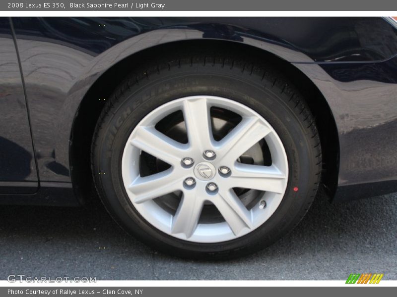 Black Sapphire Pearl / Light Gray 2008 Lexus ES 350