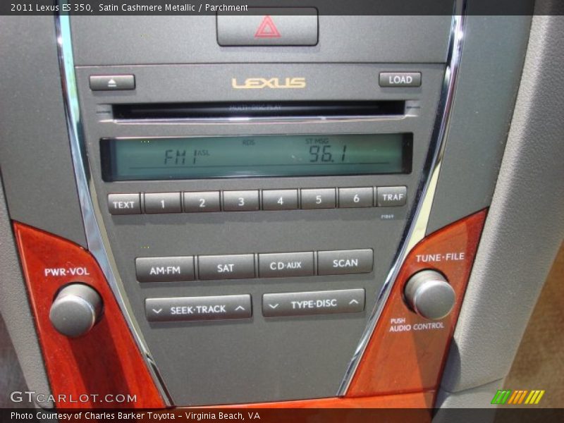 Satin Cashmere Metallic / Parchment 2011 Lexus ES 350