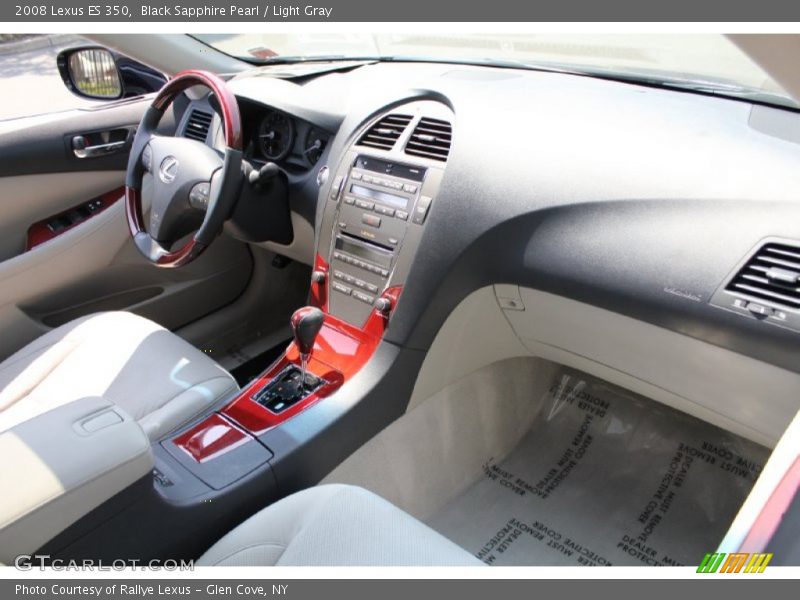 Black Sapphire Pearl / Light Gray 2008 Lexus ES 350