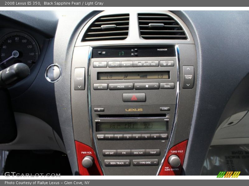 Black Sapphire Pearl / Light Gray 2008 Lexus ES 350