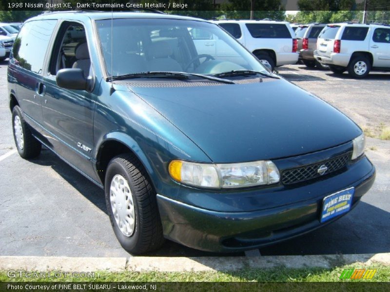 Dark Tourmaline Green Metallic / Beige 1998 Nissan Quest XE