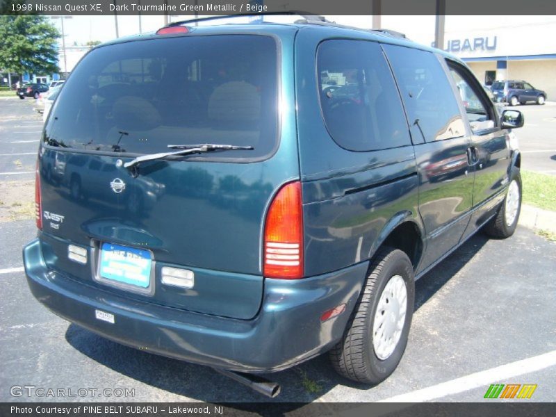 Dark Tourmaline Green Metallic / Beige 1998 Nissan Quest XE