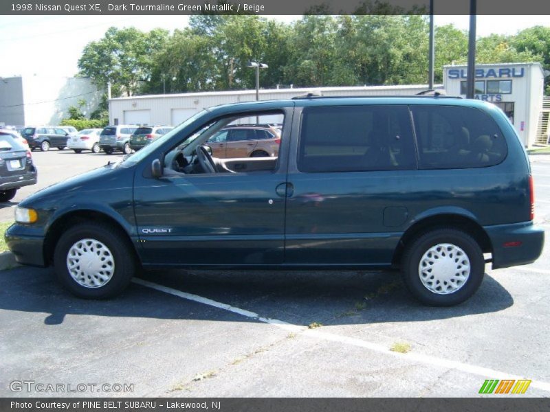 Dark Tourmaline Green Metallic / Beige 1998 Nissan Quest XE