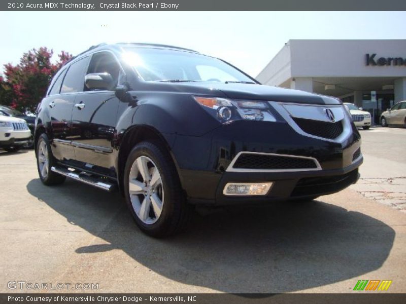 Crystal Black Pearl / Ebony 2010 Acura MDX Technology