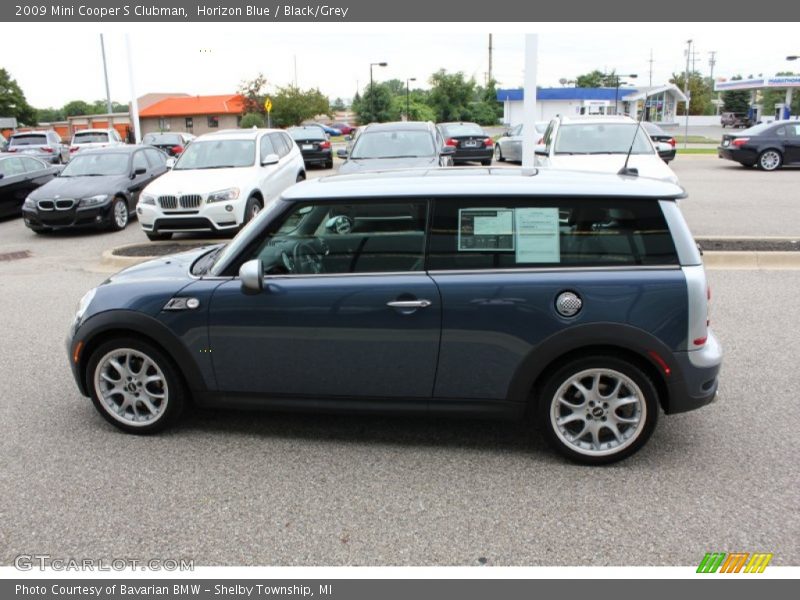 Horizon Blue / Black/Grey 2009 Mini Cooper S Clubman