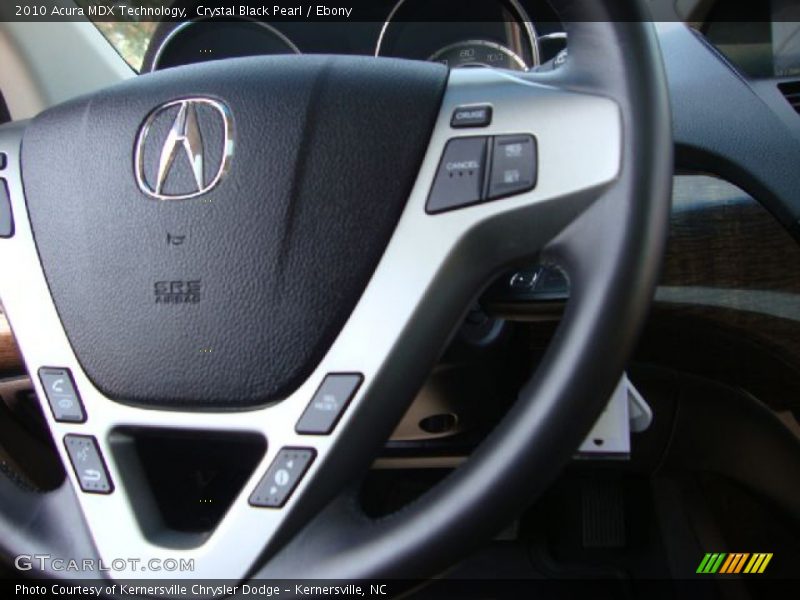 Crystal Black Pearl / Ebony 2010 Acura MDX Technology