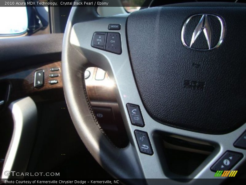 Crystal Black Pearl / Ebony 2010 Acura MDX Technology