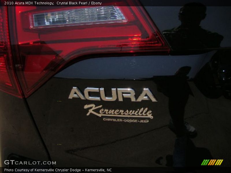 Crystal Black Pearl / Ebony 2010 Acura MDX Technology