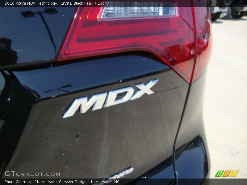 Crystal Black Pearl / Ebony 2010 Acura MDX Technology