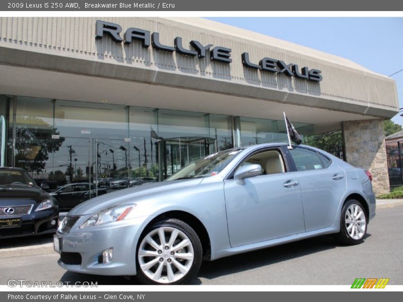 Breakwater Blue Metallic / Ecru 2009 Lexus IS 250 AWD