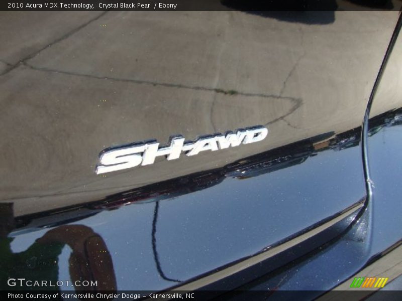 Crystal Black Pearl / Ebony 2010 Acura MDX Technology
