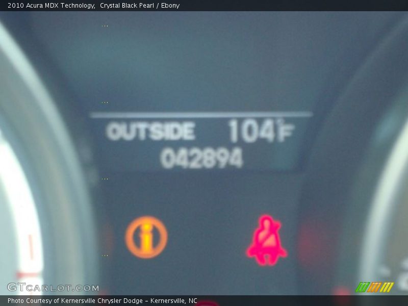 Crystal Black Pearl / Ebony 2010 Acura MDX Technology