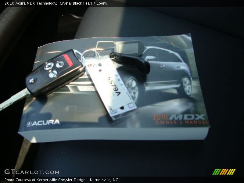 Crystal Black Pearl / Ebony 2010 Acura MDX Technology