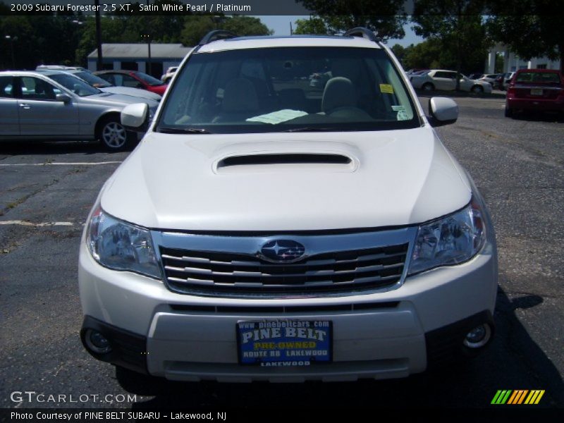 Satin White Pearl / Platinum 2009 Subaru Forester 2.5 XT