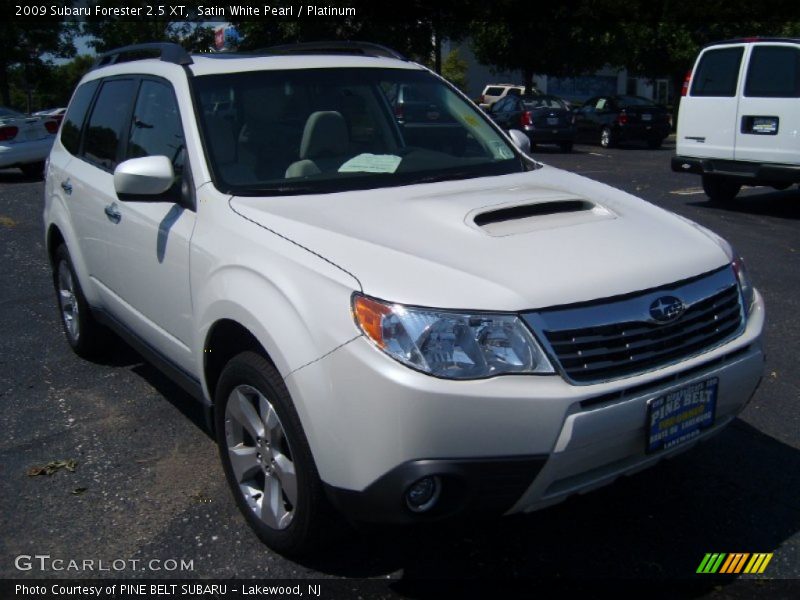 Satin White Pearl / Platinum 2009 Subaru Forester 2.5 XT