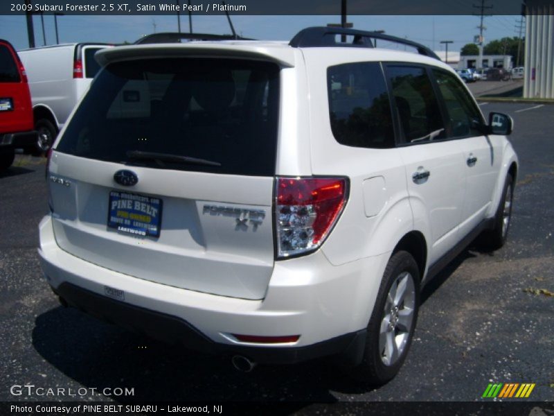 Satin White Pearl / Platinum 2009 Subaru Forester 2.5 XT
