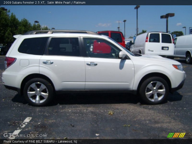 Satin White Pearl / Platinum 2009 Subaru Forester 2.5 XT
