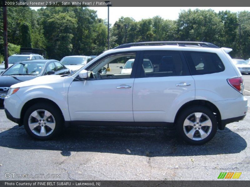 Satin White Pearl / Platinum 2009 Subaru Forester 2.5 XT