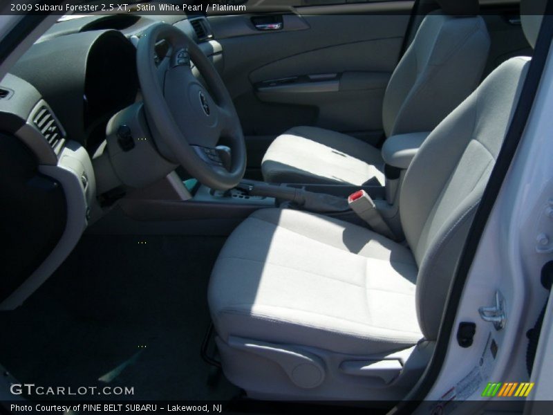 Satin White Pearl / Platinum 2009 Subaru Forester 2.5 XT