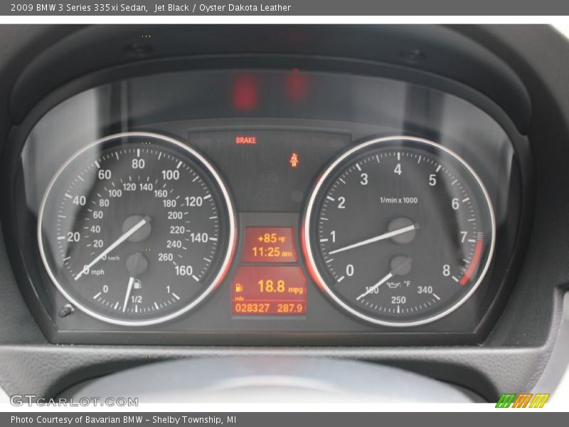 Jet Black / Oyster Dakota Leather 2009 BMW 3 Series 335xi Sedan