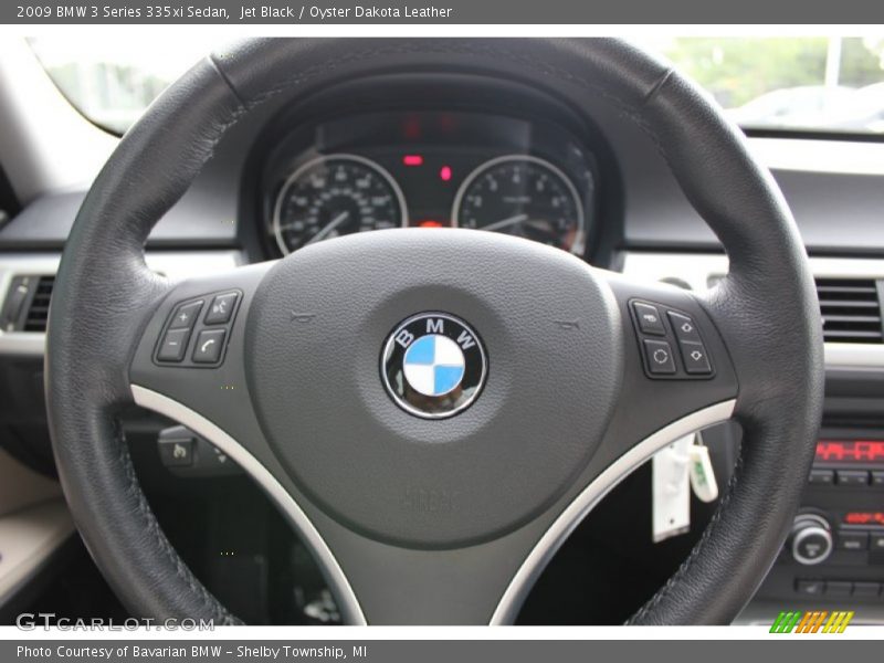 Jet Black / Oyster Dakota Leather 2009 BMW 3 Series 335xi Sedan