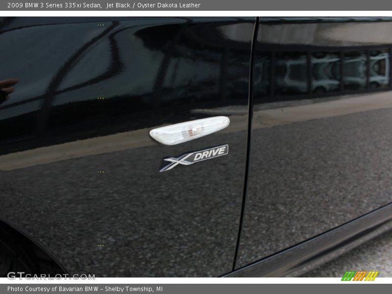 Jet Black / Oyster Dakota Leather 2009 BMW 3 Series 335xi Sedan