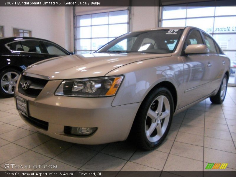 Golden Beige / Beige 2007 Hyundai Sonata Limited V6